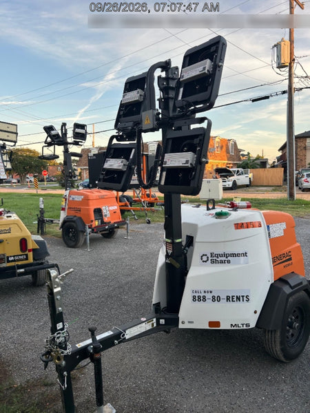 2023 Generac MLT2 Diesel, Flex Switch 120V Input, Powerzone Controller, 
(4) 320W LED Lights, 4kW Generator, 39.9 Gal Fuel Tank, 2" Ball, T3