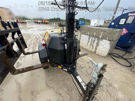 2022 Allmand NLV3GR (4) LED Light Fixture 350W, 23' Vertical Mast, 3kW Prime, Towable, Deep Sea L401, Leveling Jacks, Yanmar T4F 5.8hp
