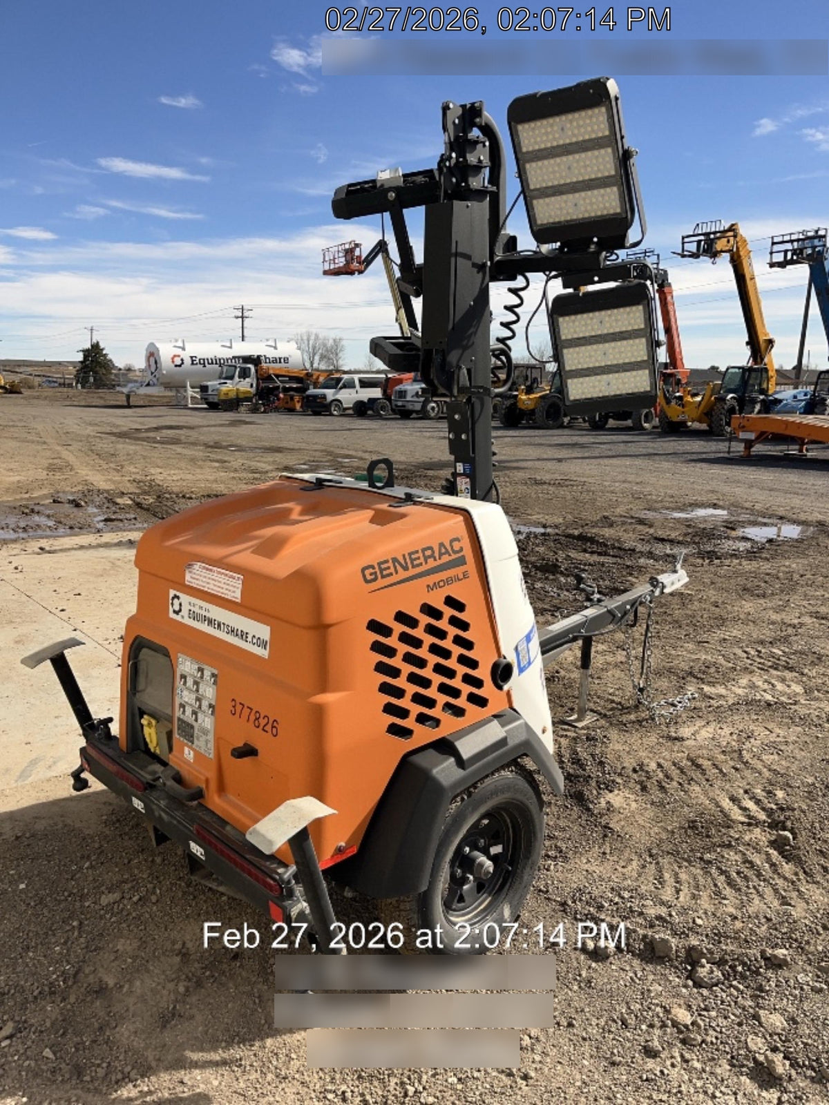 2023 Generac MLT2 Diesel, Flex Switch 120V Input, Powerzone Controller, 
(4) 320W LED Lights, 4kW Generator, 39.9 Gal Fuel Tank, 2" Ball, T3