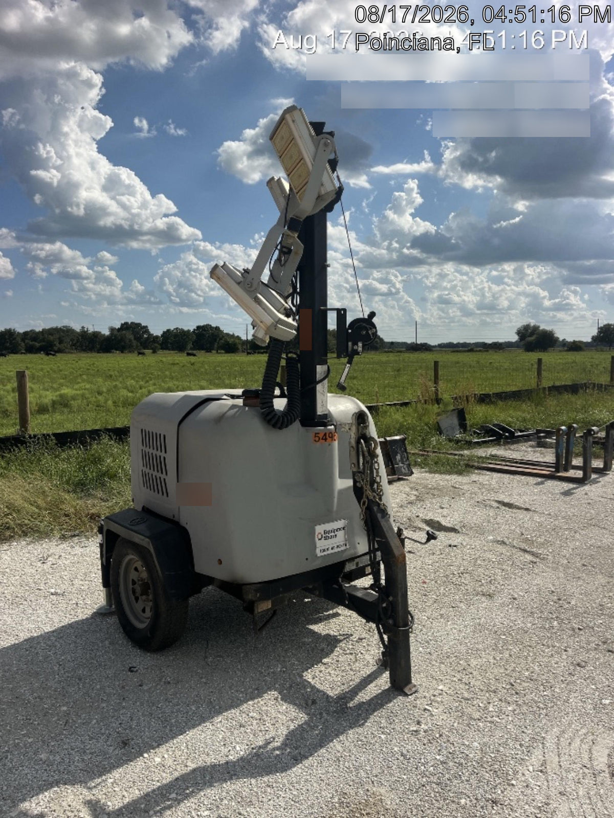 2019 Wacker Neuson LTV6K-LED Standard LED Towable Light Tower w/None