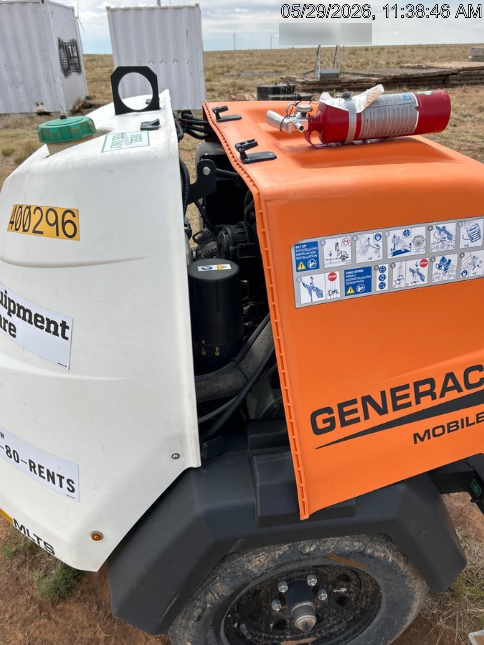 2024 Generac MLT2 Diesel, Flex Switch 120V Input, Powerzone Controller, 
(4) 320W LED Lights, 4kW Generator, 39.9 Gal Fuel Tank, 2" Ball, T3