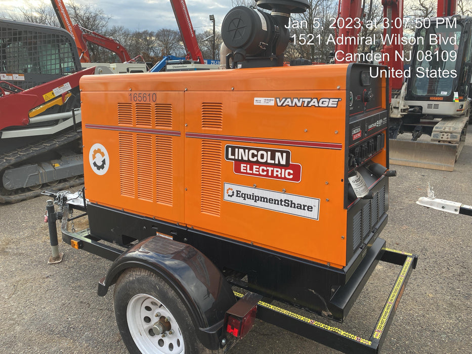 2021 Lincoln Electric Vantage 549X Ready Pak 3, ORANGE (includes trailer, cable rack, fender light kit)