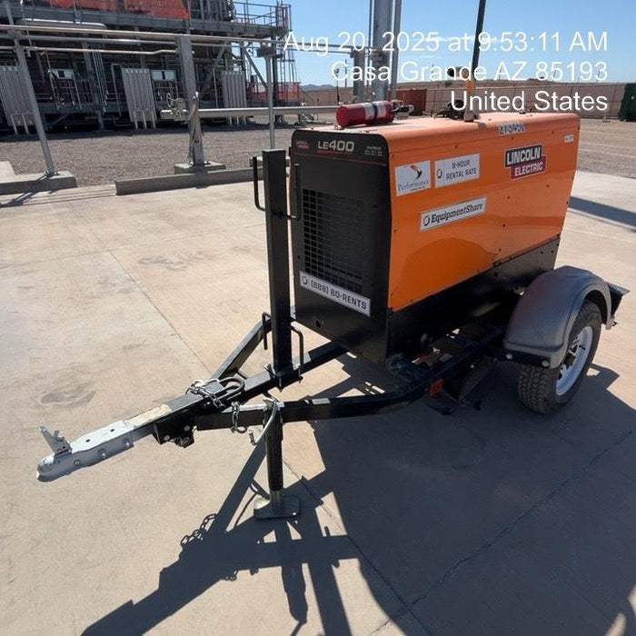 2022 Lincoln Electric LE400 Kubota V1505, Trlr, Cable Rack, Light Kit, ES Decals, T3