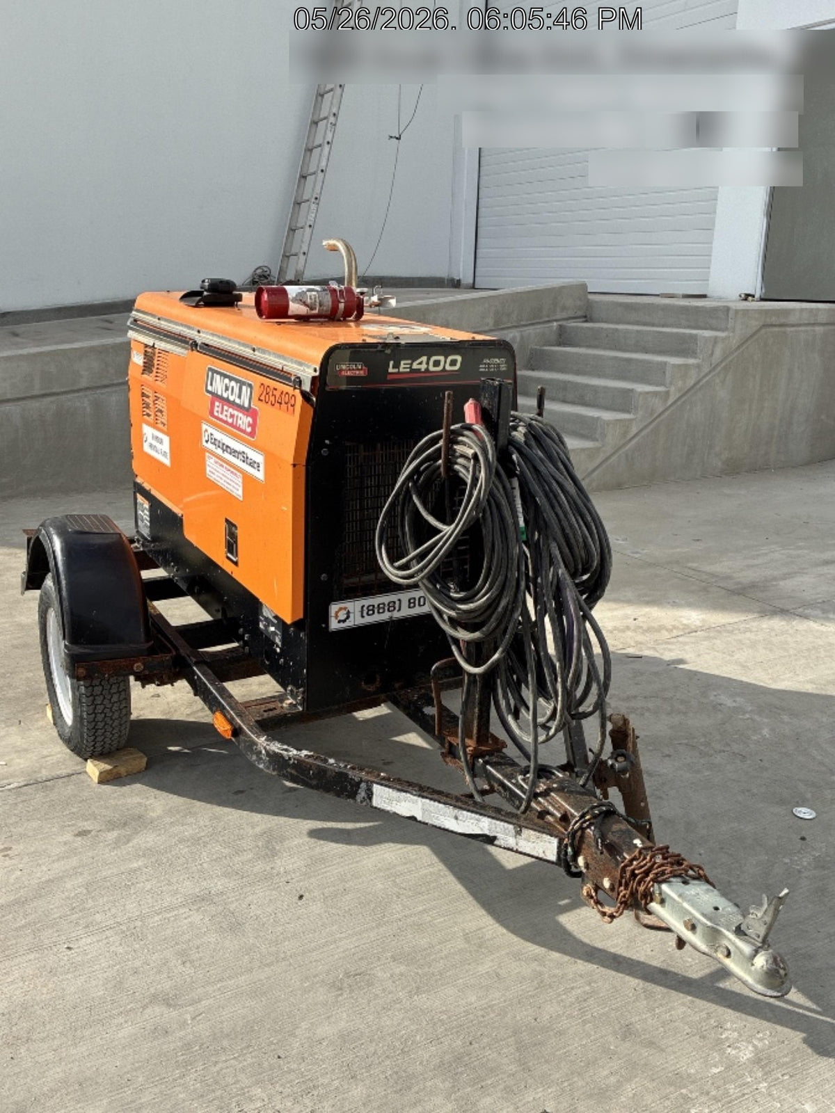2022 Lincoln Electric LE400 Kubota V1505, Trlr, Cable Rack, Light Kit, ES Decals, T3