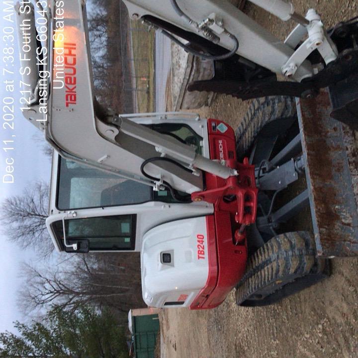 2020 Takeuchi TB240 CAB, AC/HEAT, THUMB