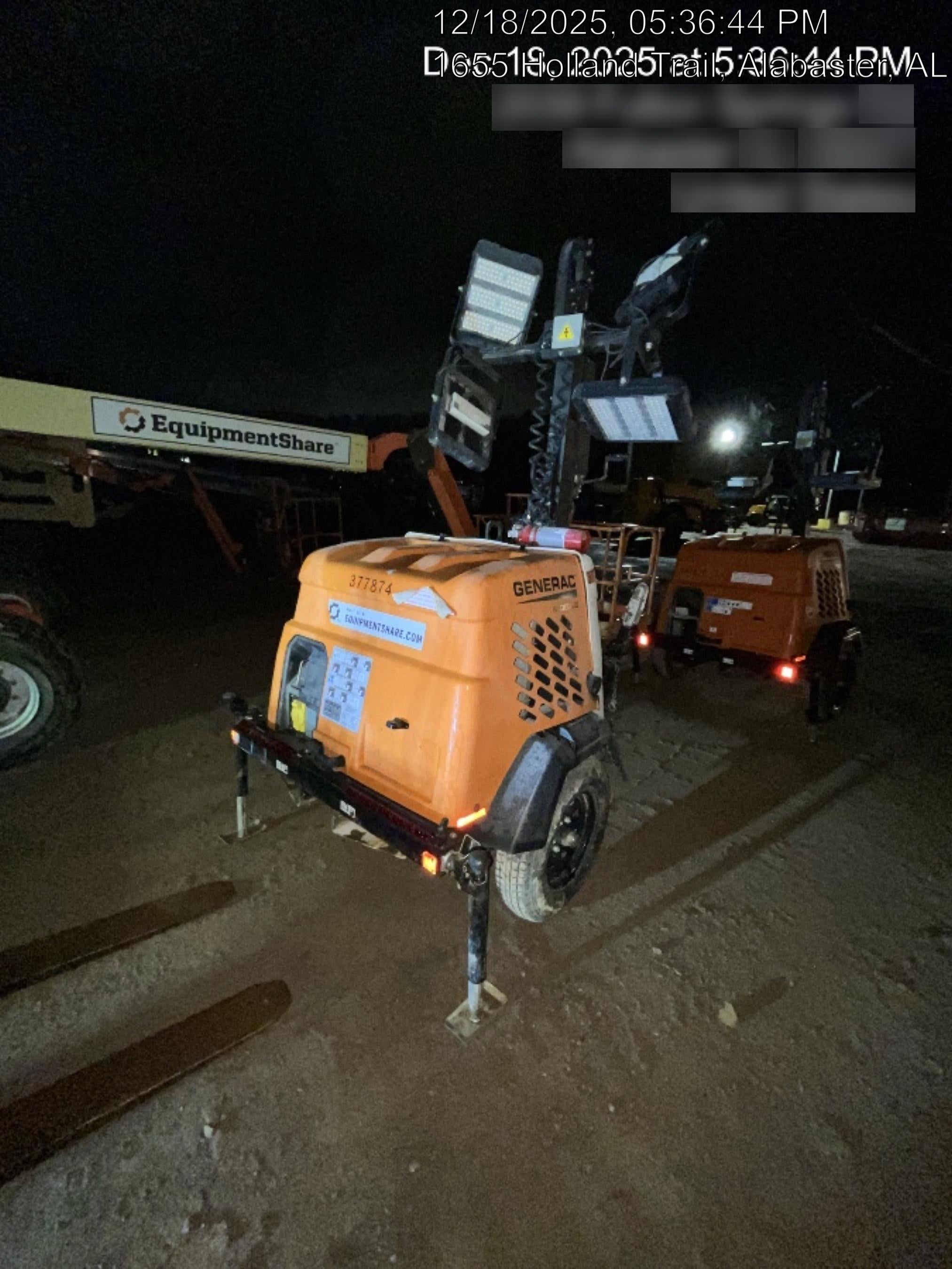 2023 Generac MLT2 Diesel, Flex Switch 120V Input, Powerzone Controller, 
(4) 320W LED Lights, 4kW Generator, 39.9 Gal Fuel Tank, 2" Ball, T3