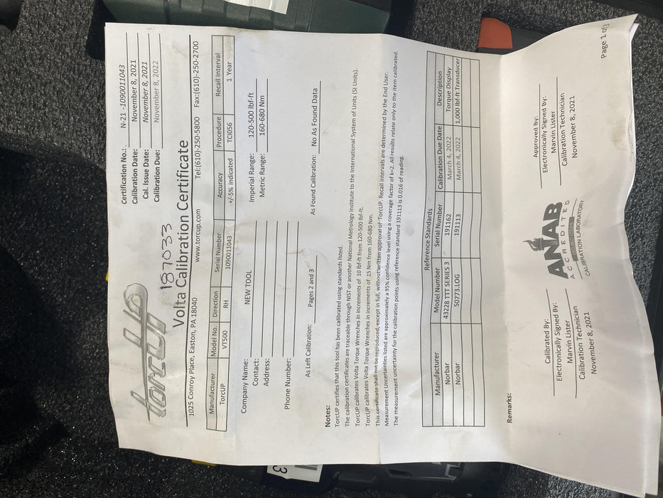 2021 TORCUP VT-500KIT