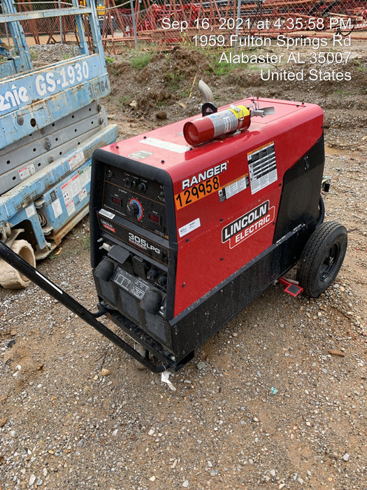 2021 Lincoln Electric Ranger 305 LPG K3430-1, Ranger 305 LPG, Undercarriage, Tank Holder & Strap, 10kw AC Gen, 25hp Kohler LPG Eng