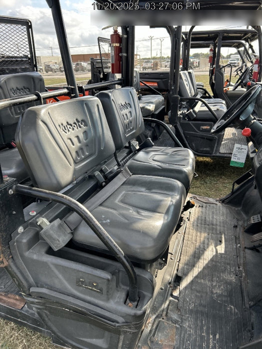 Kubota RTV-X1140W-H 4wd Utility Cart, LED Strobe, Windshield Tempered Glass, Pastic Canopy, Wire Harness Kit, Backup Alarm