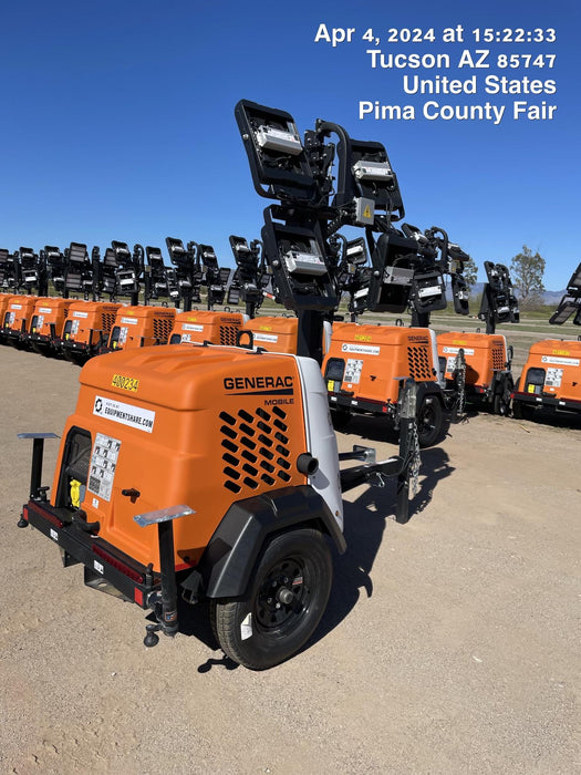 2024 Generac MLT2 Diesel, Flex Switch 120V Input, Powerzone Controller, 
(4) 320W LED Lights, 4kW Generator, 39.9 Gal Fuel Tank, 2" Ball, T3