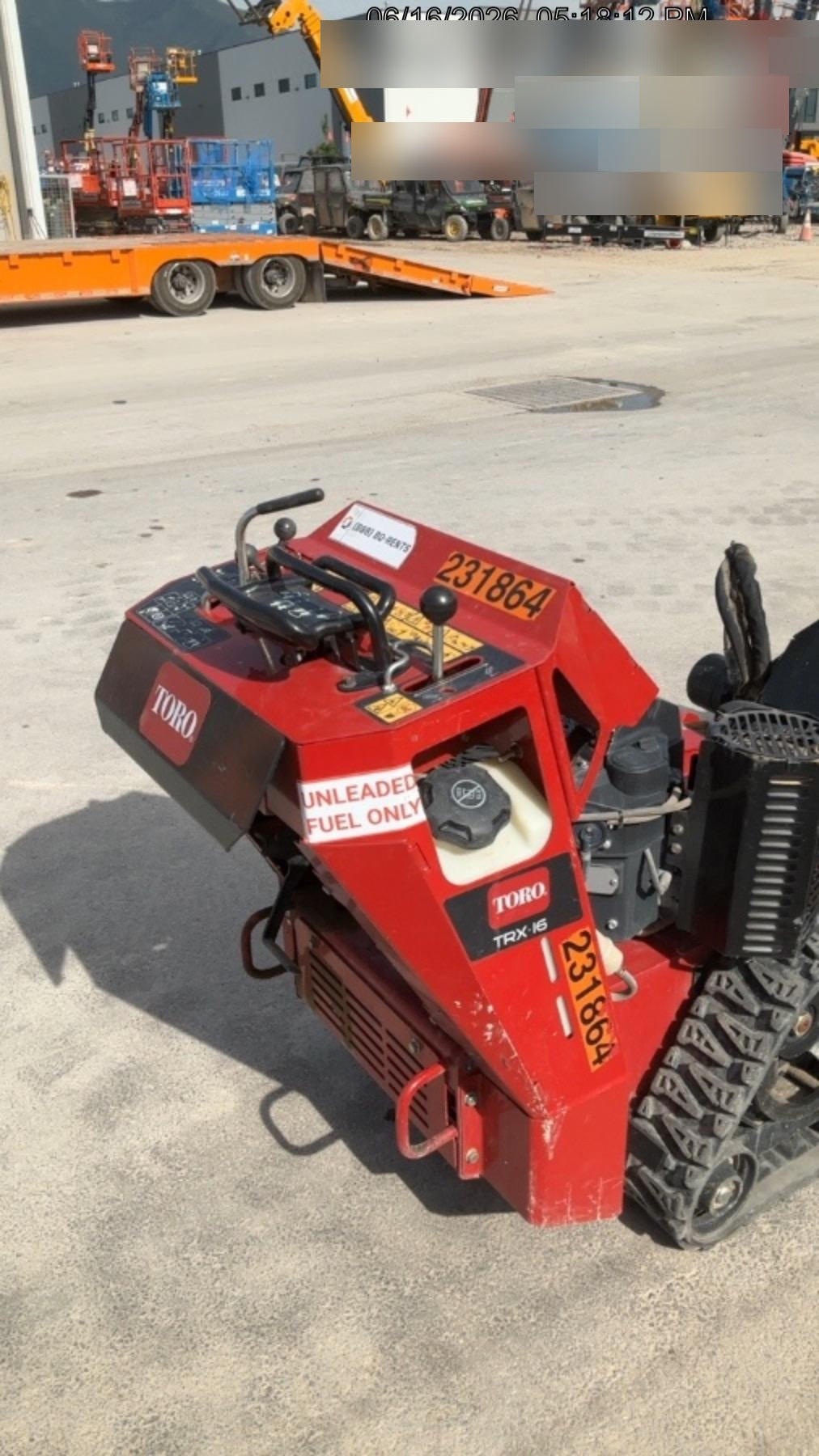2022 TORO TRX-16