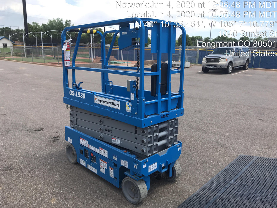 2020 Genie GS-1930 Fixed rails with chain entry gate - Pre A92.20