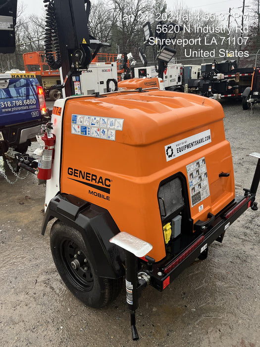 2023 Generac MLT2 Diesel, Flex Switch 120V Input, Powerzone Controller, (4) 320W LED Lights, 4kW Generator, 39.9 Gal Fuel Tank, 2" Ball, T3
