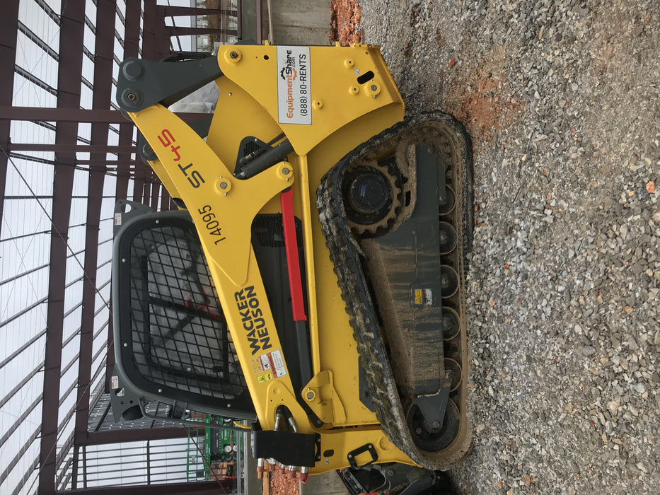 2018 Wacker Neuson ST45 ST45 10K Tracked Skid Loader, Cab / Heat / AC , ISO, Bucket Leveling, High Flow, 84" Bucket LP w/ Teeth