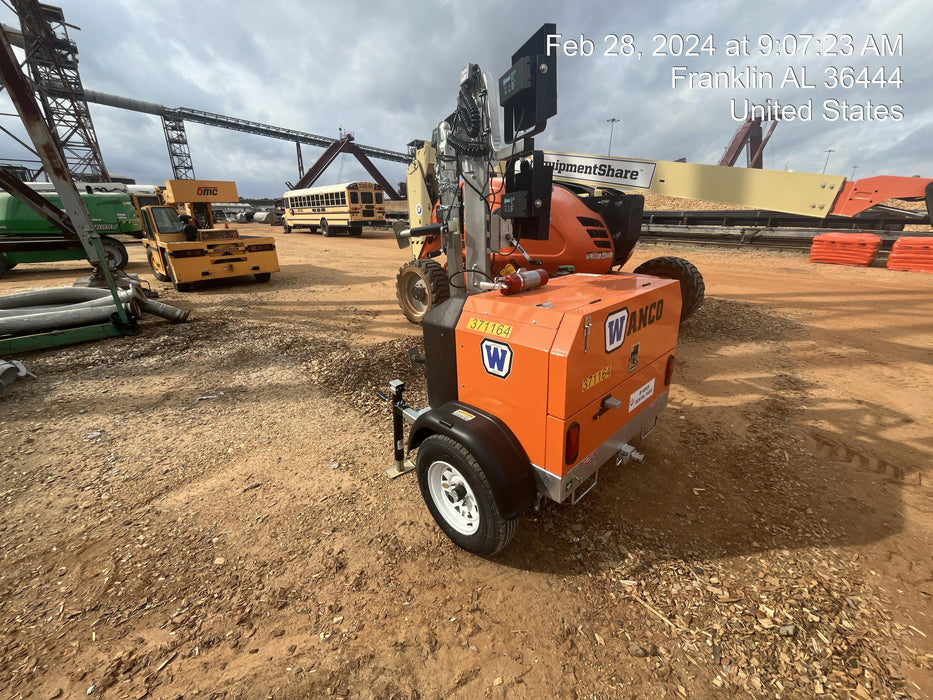 2023 Wanco WLTT-4MM4K Diesel, Deep Sea Controller, Shore Power Plug, Auto Start, (4) 350W LED Floodlights, 4kW Generator, 60 Gal Fuel Tank, 2" Ball, T3