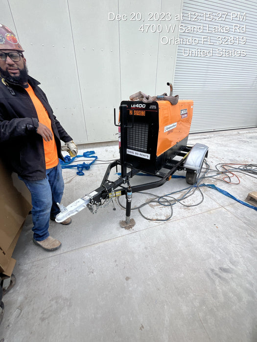 2022 Lincoln Electric LE400 Kubota V1505, Trlr, Cable Rack, Light Kit, ES Decals, T3