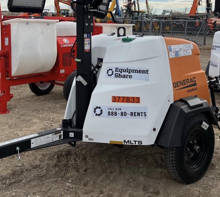 2023 Generac MLT2 Diesel, Flex Switch 120V Input, Powerzone Controller, 
(4) 320W LED Lights, 4kW Generator, 39.9 Gal Fuel Tank, 2" Ball, T3