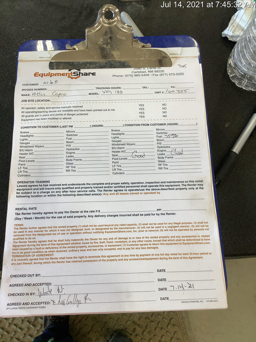 2021 ATLAS COPCO XAS188 CWK