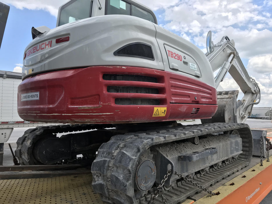 2019 Takeuchi TB290 Takeuchi TB290 Cab/Heat/AC w/Rubber Tracks, Auxiliary Hydraulics, Dozer Blade, Manual QC, 18/24/36" Buckets, Hydraulic Thumb Installed