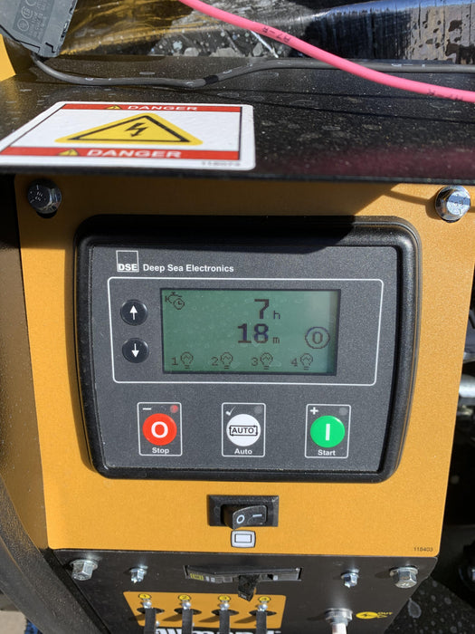 Allmand NLV3GR (4) LED Light Fixture 350W, 23' Vertical Mast, 3kW Prime, Towable, Deep Sea L401, Leveling Jacks, Yanmar T4F 5.8hp