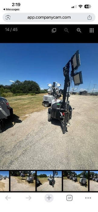 2018 Wacker Neuson LTV6L-MH Wacker Neuson LTV6L Mobile Light Tower w/Fuel Level Sensor Installed