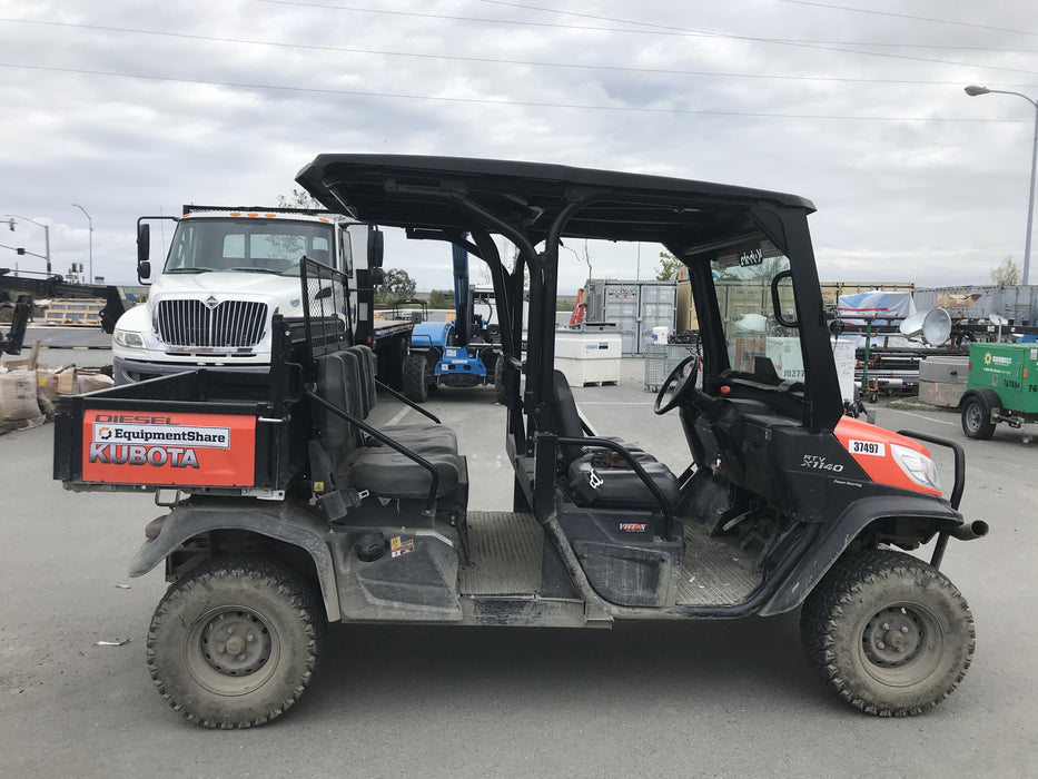 2019 Kubota RTV-X1140W-H 4wd Utility Cart, LED Strobe, Windshield Tempered Glass, Plastic Canopy, Wire Harness Kit, Backup Alarm