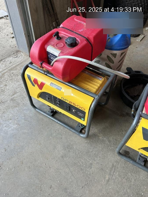 2021 Wacker Neuson GP2500A Standard 2.5kW Generator