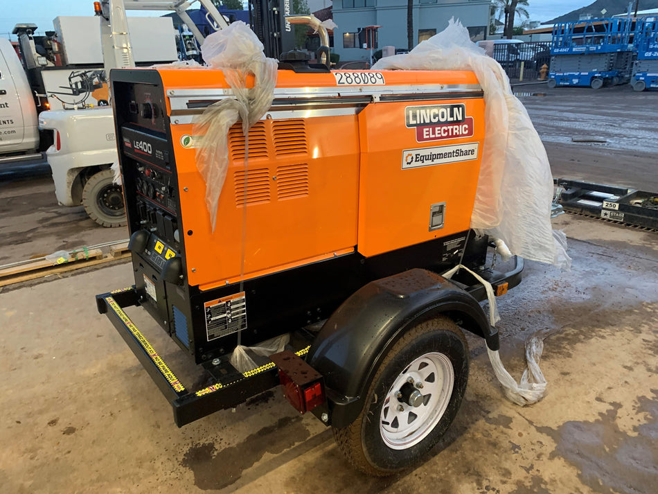 2023 Lincoln Electric LE400 Kubota V1505, Trlr, Cable Rack, Light Kit, ES Decals, T3