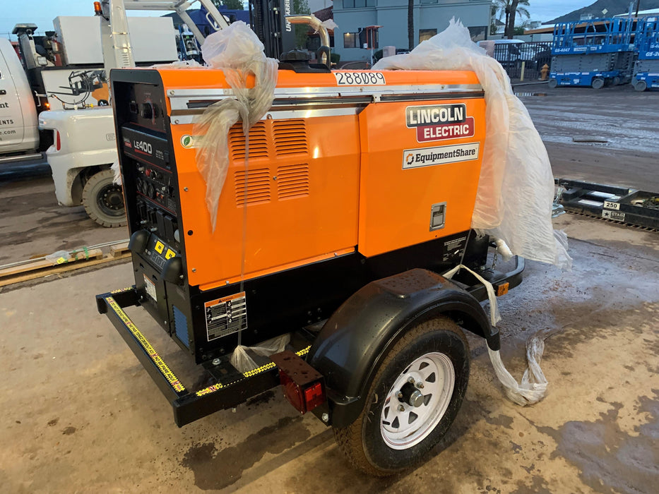 2023 Lincoln Electric LE400 Kubota V1505, Trlr, Cable Rack, Light Kit, ES Decals, T3