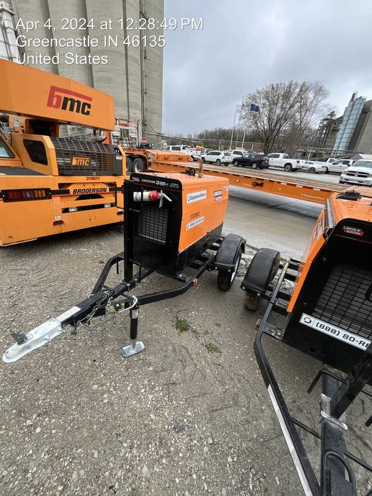 2021 Lincoln Electric Vantage 322 Vantage 322 Ready Pak 3 w/ Decals, ORANGE (includes trailer, cable rack, fender light kit) NO Telematics