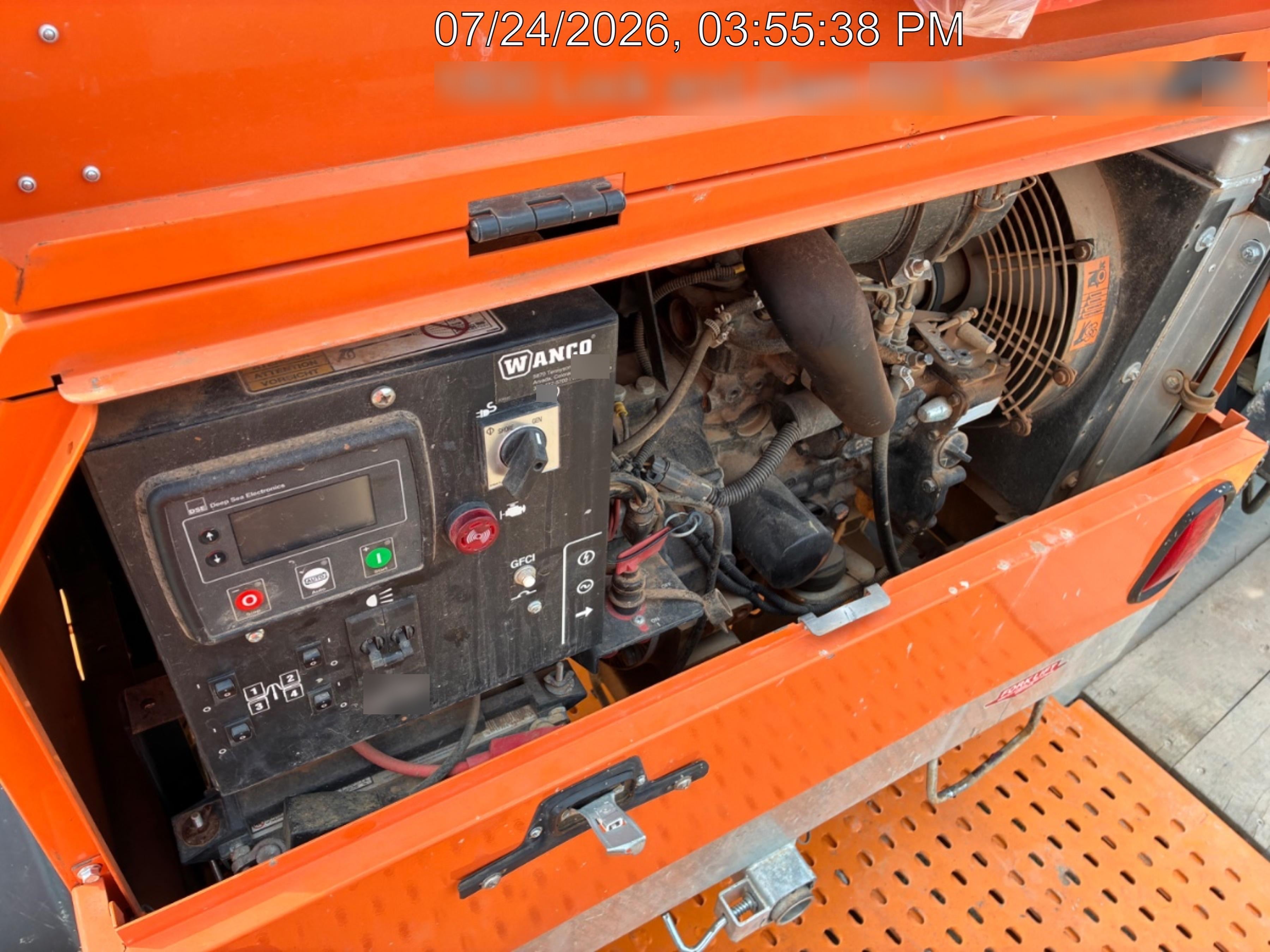 2025 Wanco WLTT-4MM4K Diesel, Mitsubishi L2E, 9.0HP @1800 rpm, Deep Sea Controller, Shore Power Plug, Auto Start, (4) 350W LED Floodlights, 4kW Generator, 60 Gal Fuel Tank, 2" Ball, T3