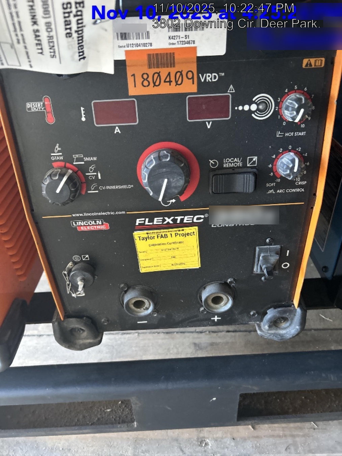 2021 LINCOLN ELECTRIC FLEXTEC 350X