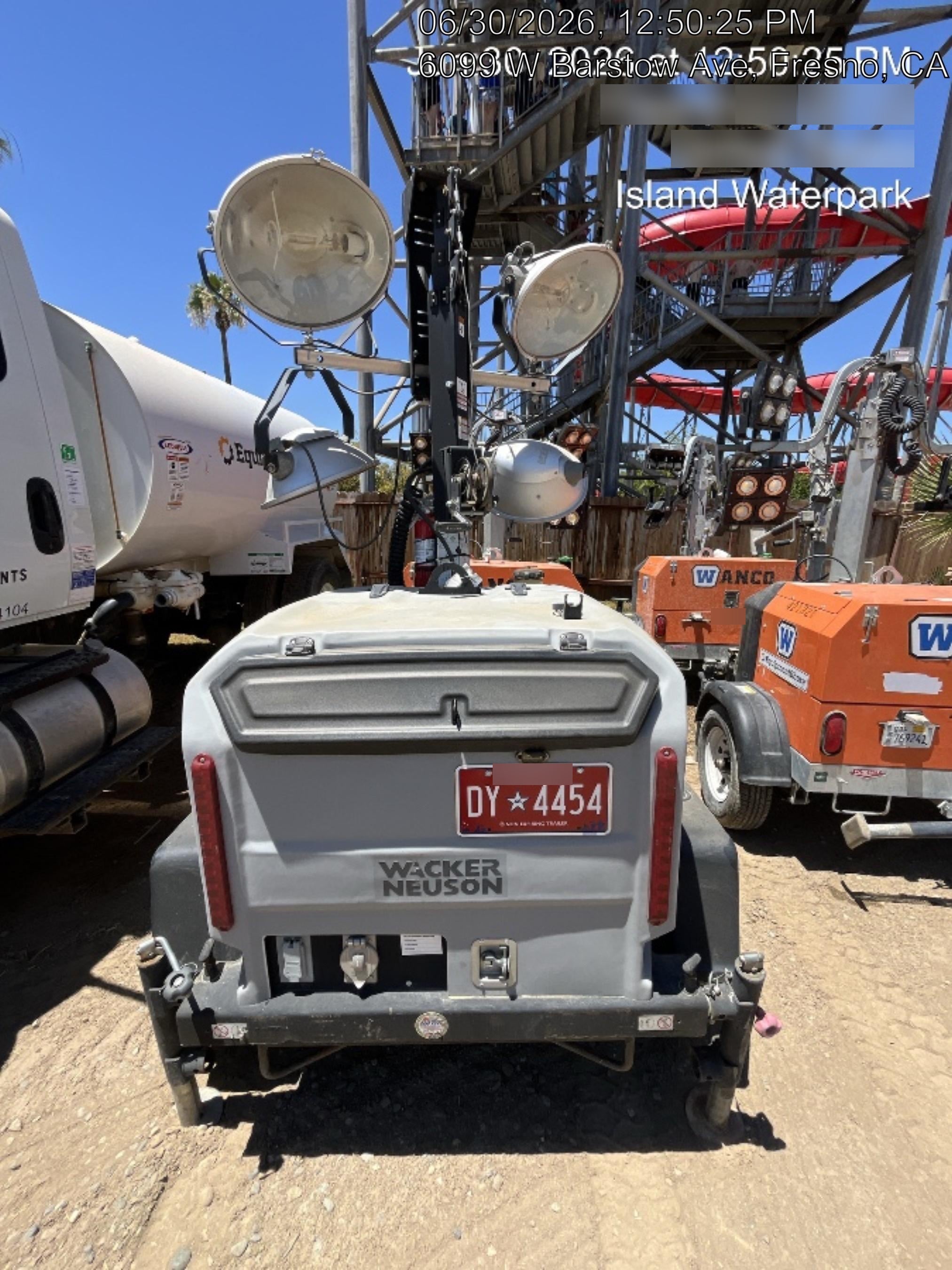 2019 Wacker Neuson LTV6L-MH Wacker Neuson LTV6L Mobile Light Tower w/Fuel Level Sensor Installed