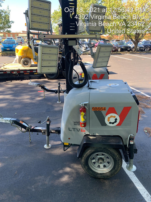 2020 Wacker Neuson LTV6K LTV6K-METAL HALIDE LIGHT TOWER 60HZ KUBOTA LED 300