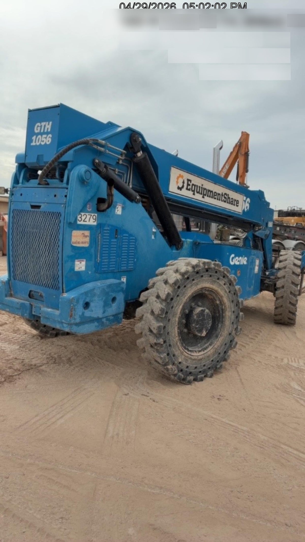 2017 Genie GTH-1056 Solid Tires, 60" carriage, Light Kit, Open ROPS