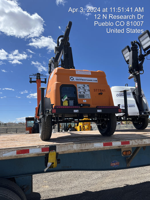 2023 Generac MLT2 Diesel, Flex Switch 120V Input, Powerzone Controller, 
(4) 320W LED Lights, 4kW Generator, 39.9 Gal Fuel Tank, 2" Ball, T3