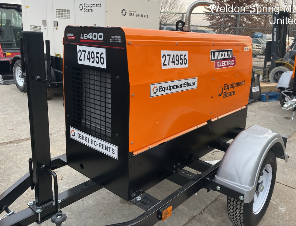 2022 Lincoln Electric LE400 Kubota V1505, Trlr, Cable Rack, Light Kit, ES Decals, T3