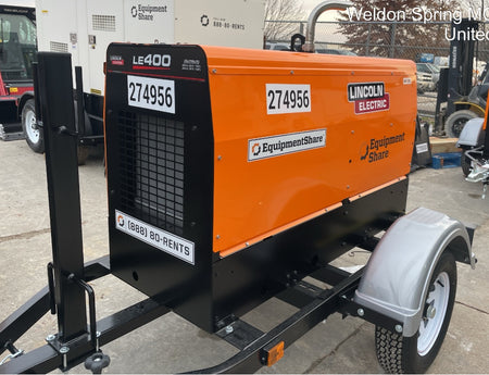 2022 Lincoln Electric LE400 Kubota V1505, Trlr, Cable Rack, Light Kit, ES Decals, T3