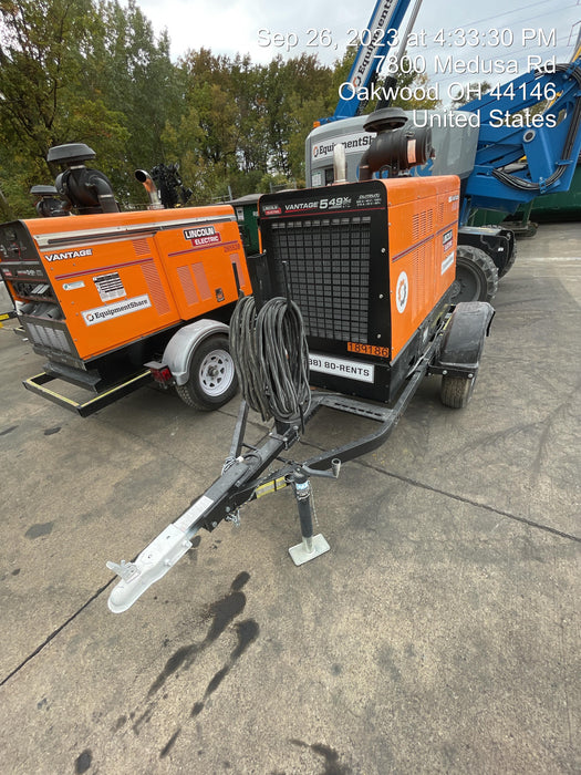 2021 Lincoln Electric Vantage 549X Ready Pak 3, ORANGE (includes trailer, cable rack, fender light kit)