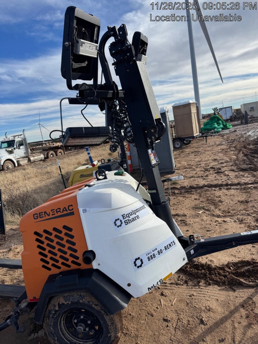 2024 Generac MLT2 Diesel, Flex Switch 120V Input, Powerzone Controller, 
(4) 320W LED Lights, 4kW Generator, 39.9 Gal Fuel Tank, 2" Ball, T3