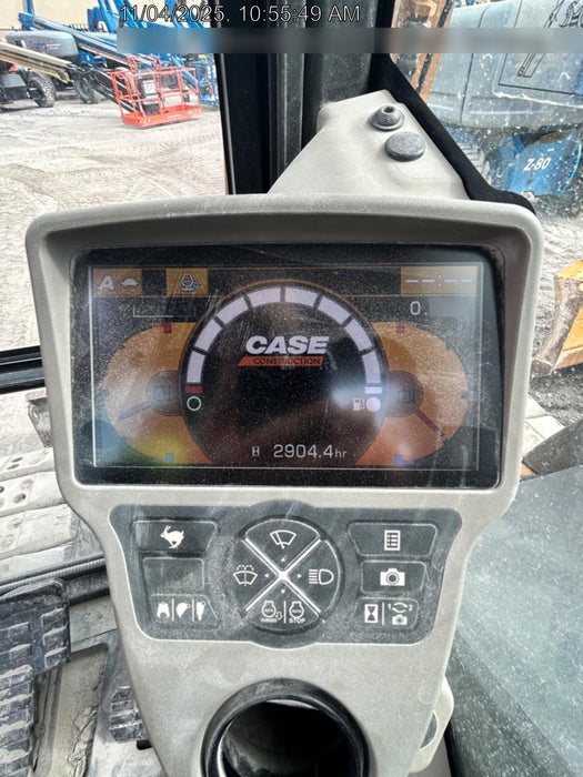 2017 Case CX80C CLOSED CAB, A/C,RUBBER TRACKS PADS,7'-2" ARM,THUMB