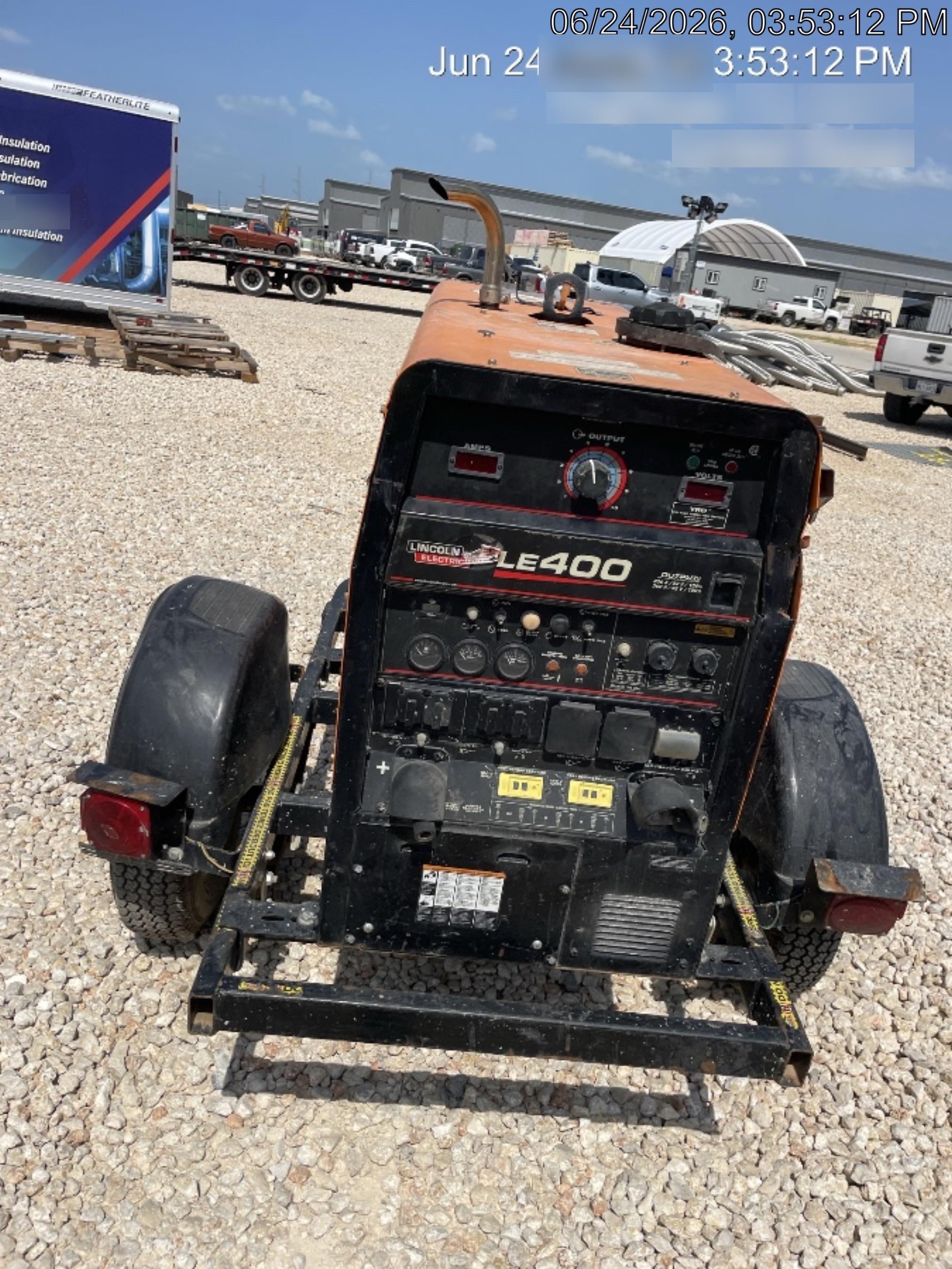 2022 Lincoln Electric LE400 Kubota V1505, Trlr, Cable Rack, Light Kit, ES Decals, T3