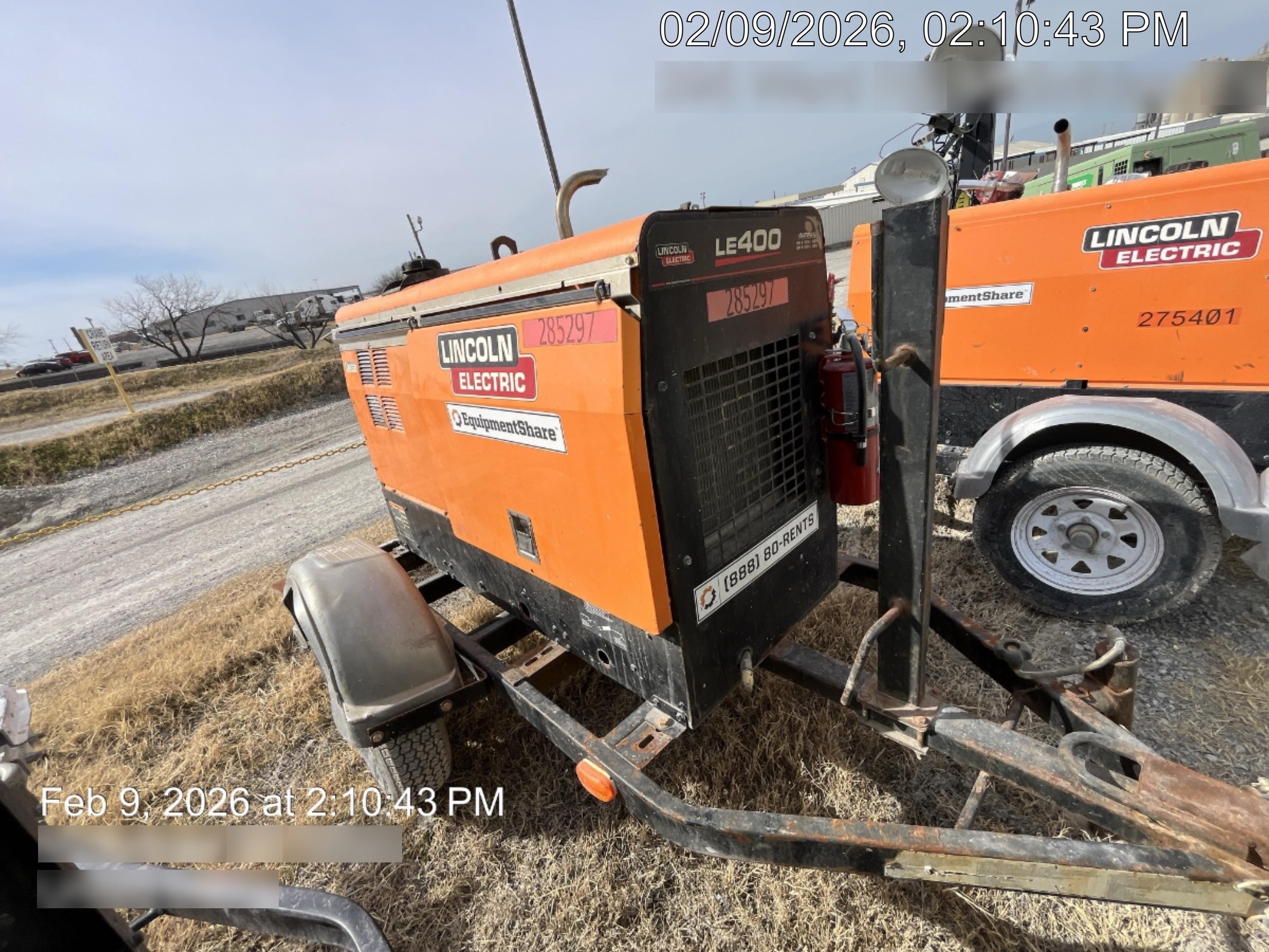2022 Lincoln Electric LE400 Kubota V1505, Trlr, Cable Rack, Light Kit, ES Decals, T3