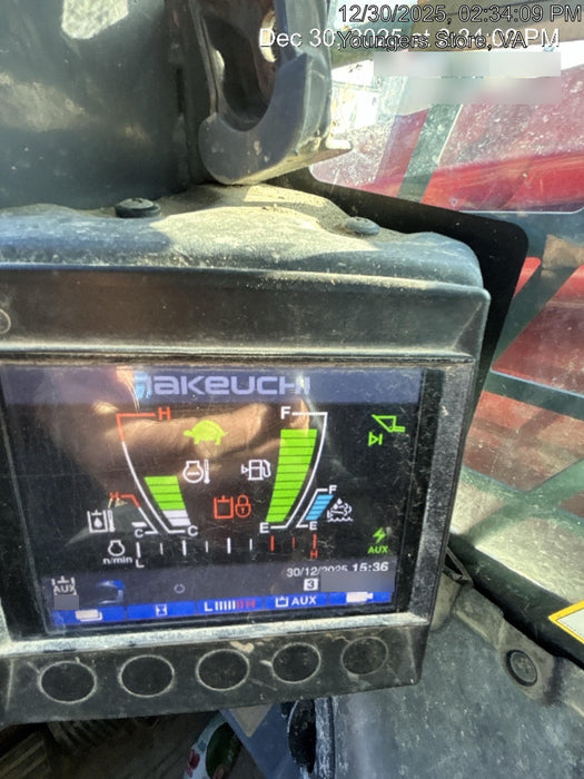 2020 Takeuchi TL12R2-CRR Cab/Heat/Air, Hydraulic QC, Ride Control