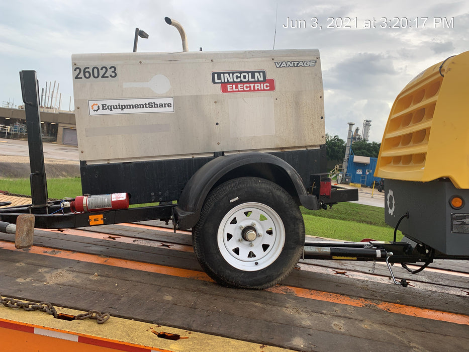 2019 Lincoln Electric Vantage 322 Lincoln Vantage 322 Welder w/Trailer, Light Kit, Cable Rack