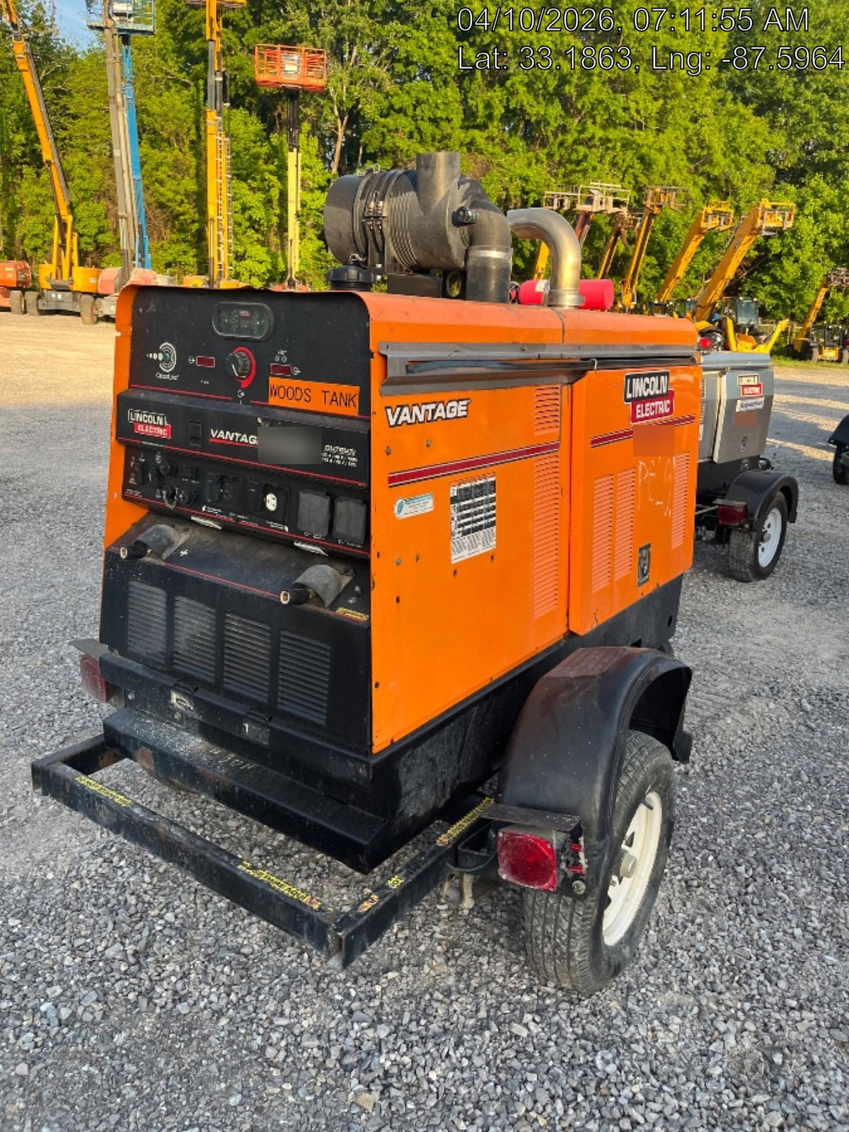 2022 Lincoln Electric Vantage 549X Crosslink Technology, Trailer Mounted, ES Decals, T3