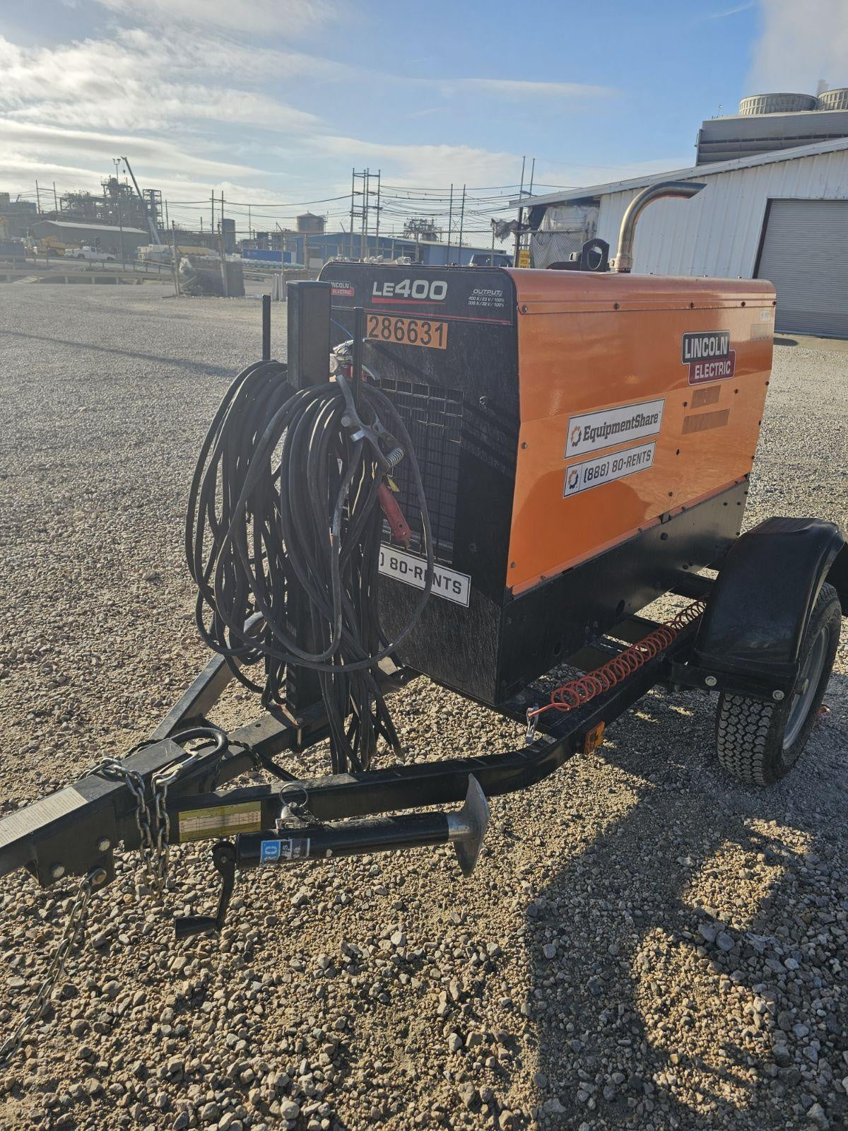 2022 Lincoln Electric LE400 Kubota V1505, Trlr, Cable Rack, Light Kit, ES Decals, T3