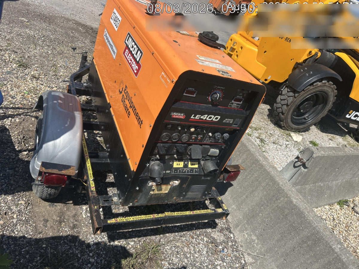 2022 Lincoln Electric LE400 Kubota V1505, Trlr, Cable Rack, Light Kit, ES Decals, T3