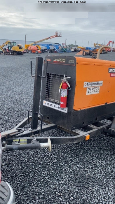 2022 Lincoln Electric LE400 Kubota V1505, Trlr, Cable Rack, Light Kit, ES Decals, T3