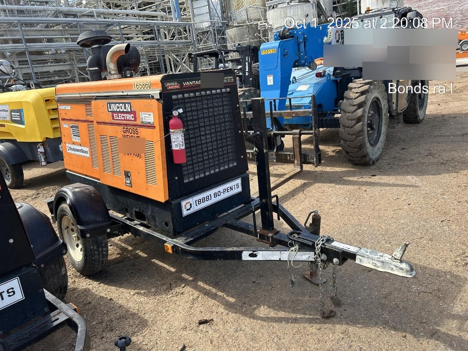 2021 Lincoln Electric Vantage 549X Ready Pak 3, ORANGE (includes trailer, cable rack, fender light kit)